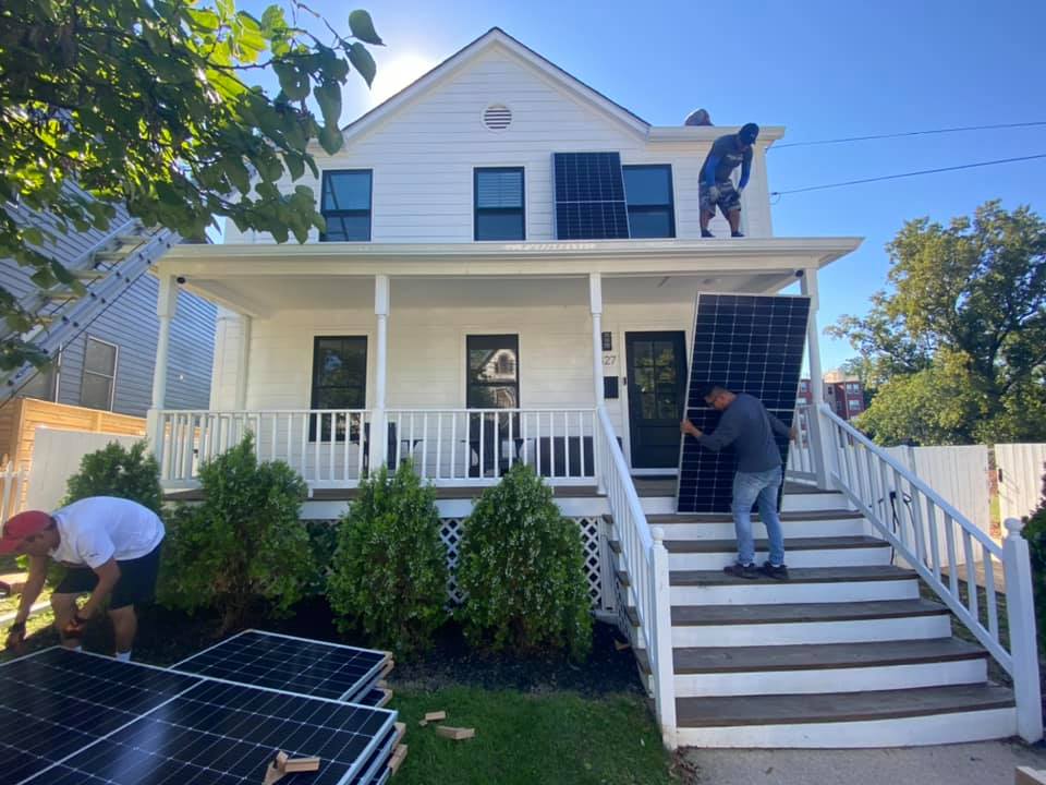 installing solar panels on home